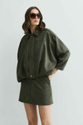 Jaqueta Bomber Suede