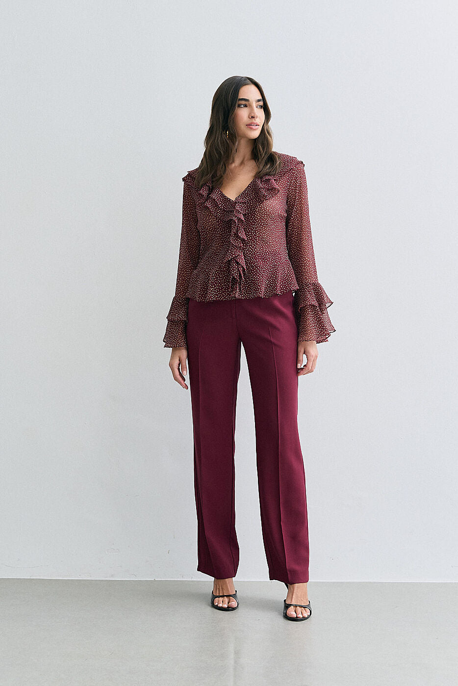 Calça Bordô Alfaiataria