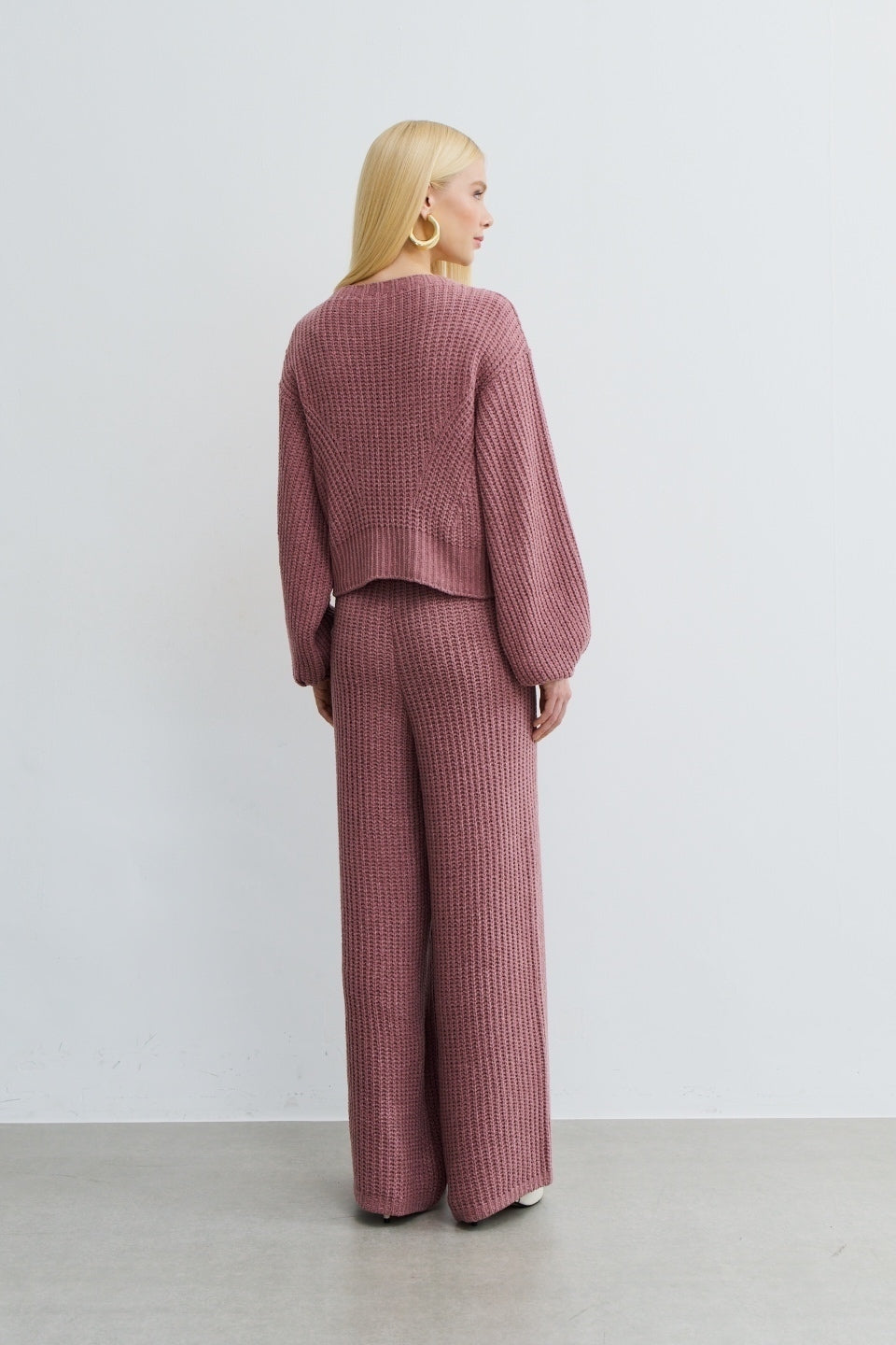 Conjunto Cardigan em Tricô